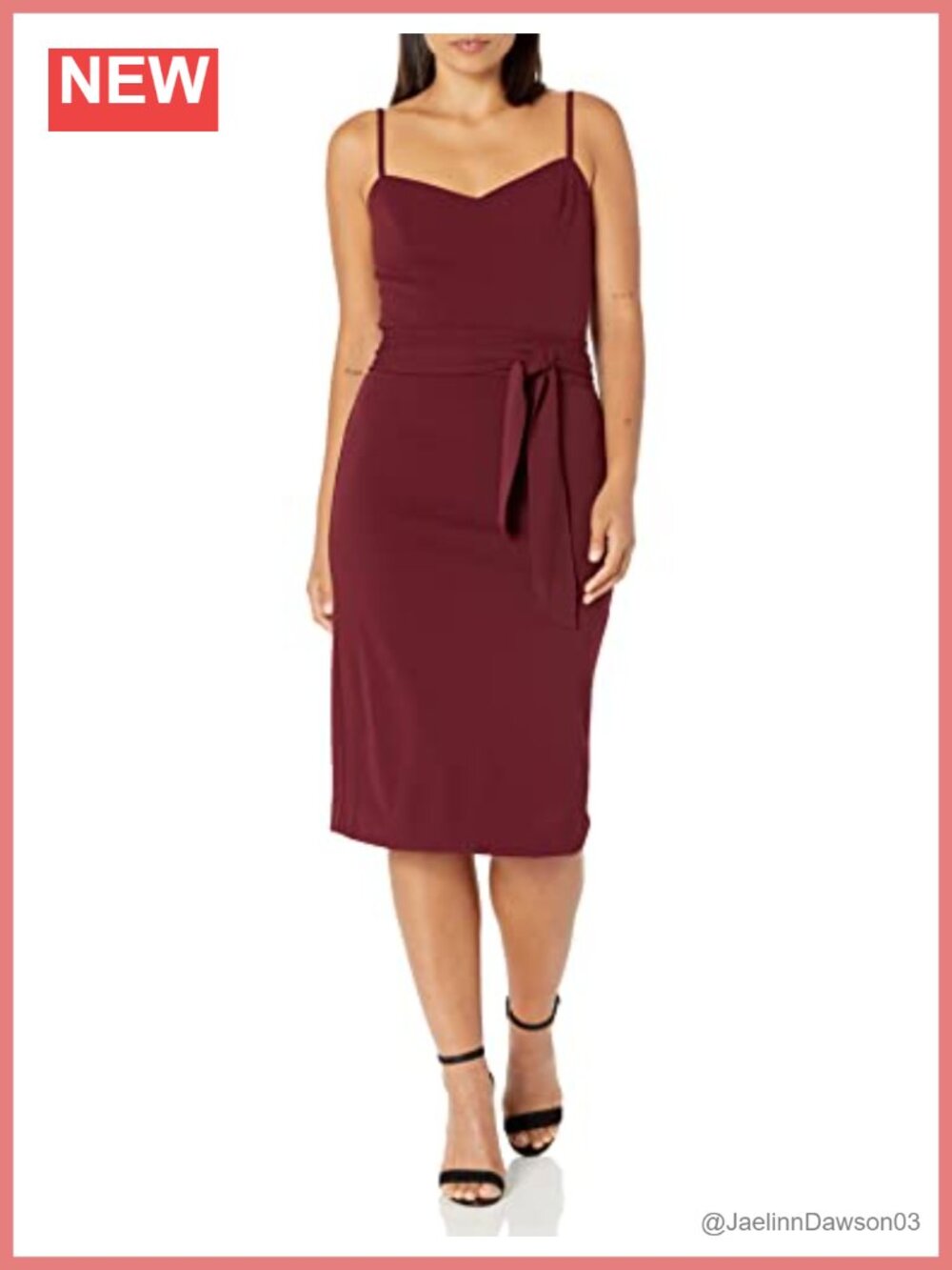 Bodycon Midi Dress Sweetheart Neck Sleeveless Cocktail Party